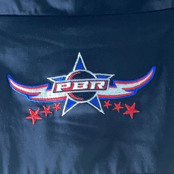 Unisex Vintage Cripple Creek PBR Winter Jacket Tan & Black Large - Picture 3 of 16